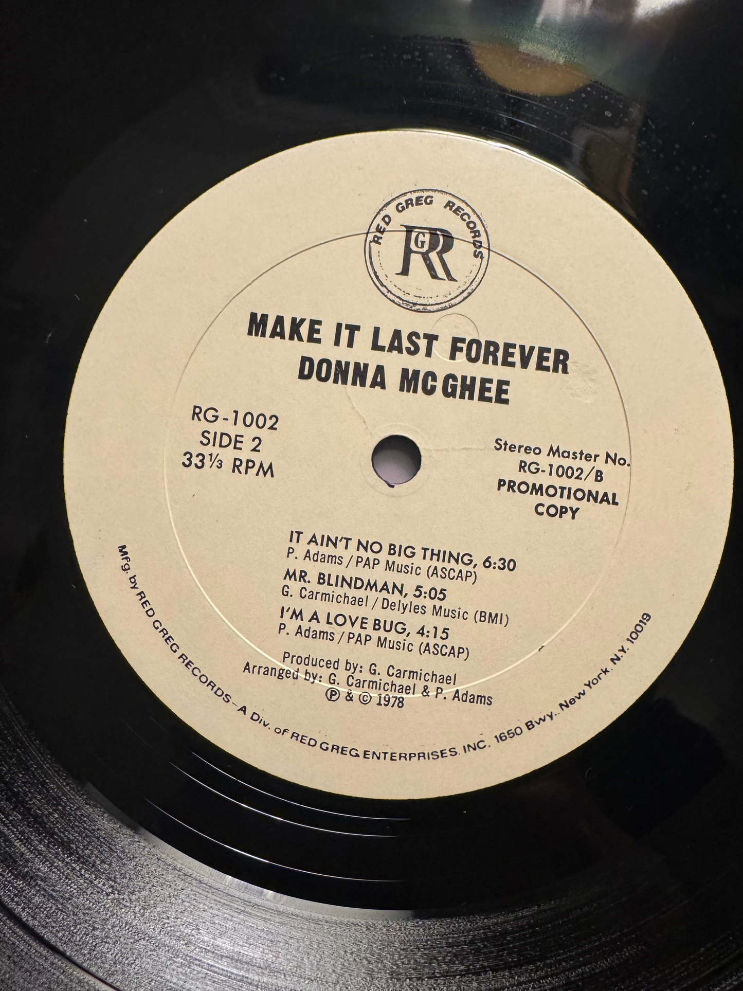 MCGHEE, DONNA -Make It Last Forever (Promo)