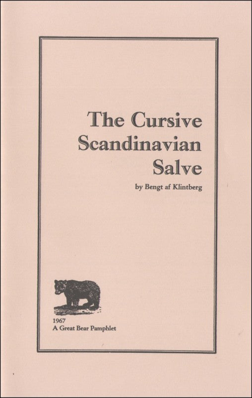 KLINTBERG, BENGT AF - The Cursive Scandinavian Salve