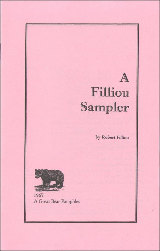 FILLIOU, ROBERT - A Filliou Sampler