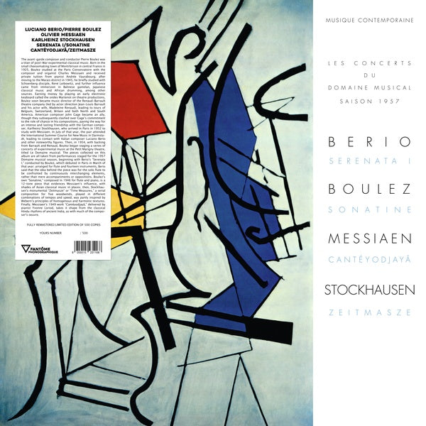 BERIO/PIERRE BOULEZ/OLIVIER MESSIAEN/KARLHEINZ STOCKHAUSEN, LUCIANO - Serenata I/Sonatine/Canteyodjaya/Zeitmasze