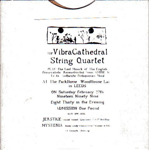 VIBRACATHEDRAL STRING QUARTET - Play The Lost Musick Of The English Primevalists...