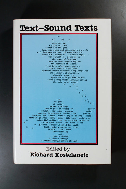 KOSTELANETZ, RICHARD - Text-Sound Texts